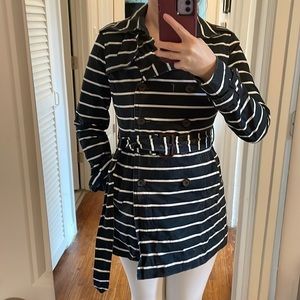 Banana Republic Striped trench coat